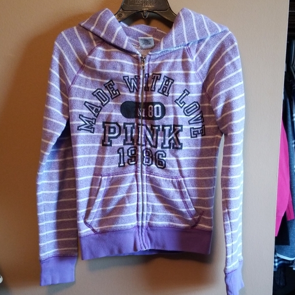 PINK Victoria's Secret Jackets & Blazers - Pink Victoria Secret Hoodie Jacket